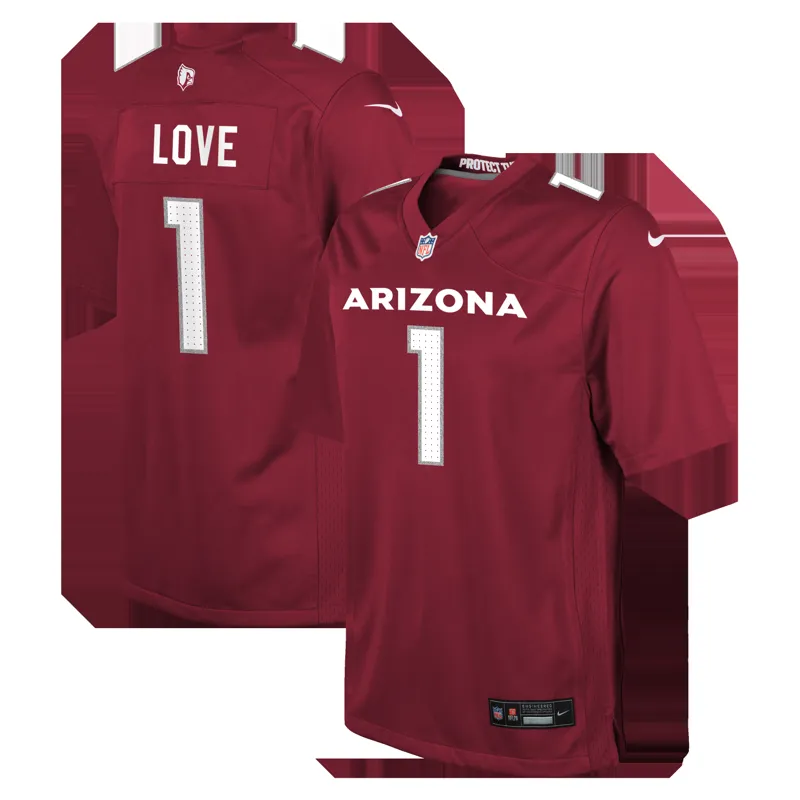 Arizona Cardinals Jersey Jeremiyah Love Black Alternate Game Player | Size: Up to 5XL | Style: Mens Womens Youth - Image 5