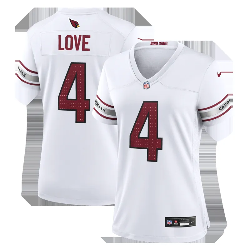 Arizona Cardinals Jersey Jeremiyah Love White Game | Size: Up to 5XL | Style: Mens Womens Youth