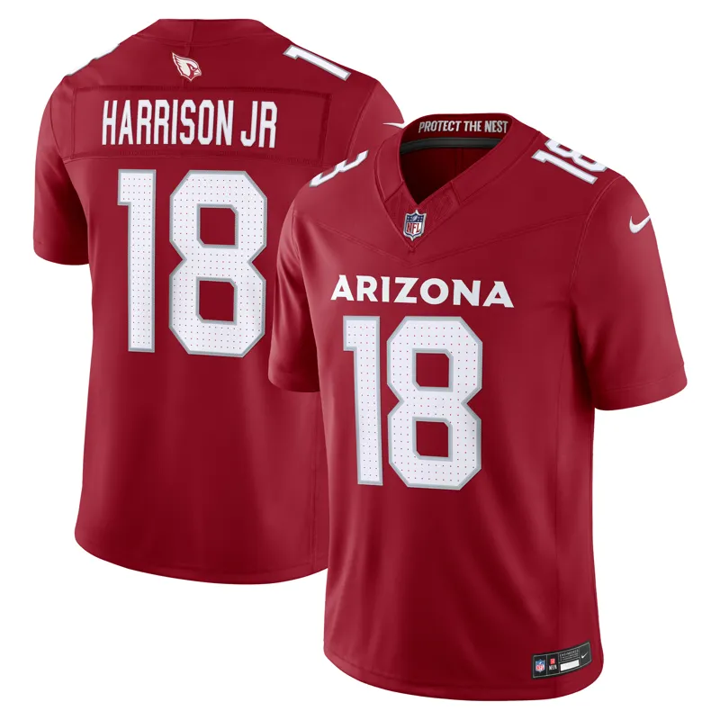 Arizona Cardinals Jersey Marvin Harrison Jr Cardinal Vapor Fuse Stitched | Size: Up to 5XL | Style: Mens Womens Youth