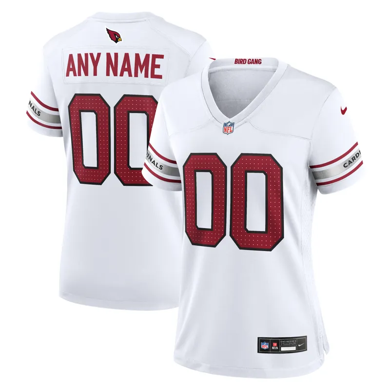 Arizona Cardinals Jersey White Custom Game | Size: Up to 5XL | Style: Mens Womens Youth
