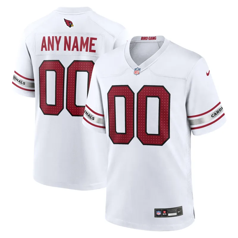 Arizona Cardinals Jersey White Custom Game | Size: Up to 5XL | Style: Mens Womens Youth - Image 2