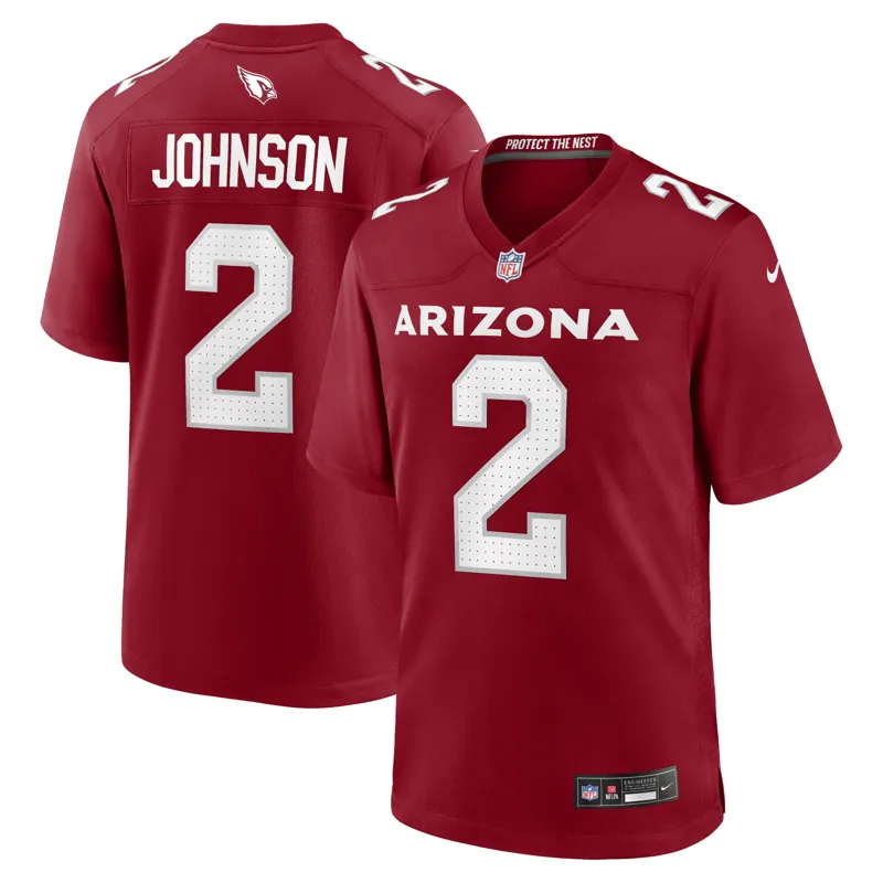Arizona Cardinals Jersey Will Johnson Cardinal Team Game | Size: Up to 5XL | Style: Mens Womens Youth - Image 2