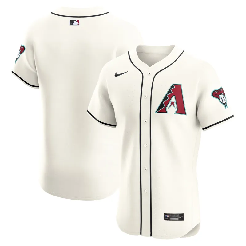 Arizona Diamondbacks Jersey Cream Elite | Size: Up to 5XL | Style: Mens Womens Youth