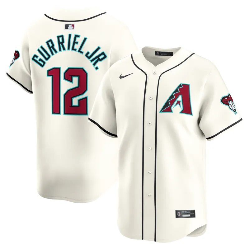 Arizona Diamondbacks Jersey Lourdes Gurriel Jr Cream Home Player | Size: Up to 5XL | Style: Mens Womens Youth