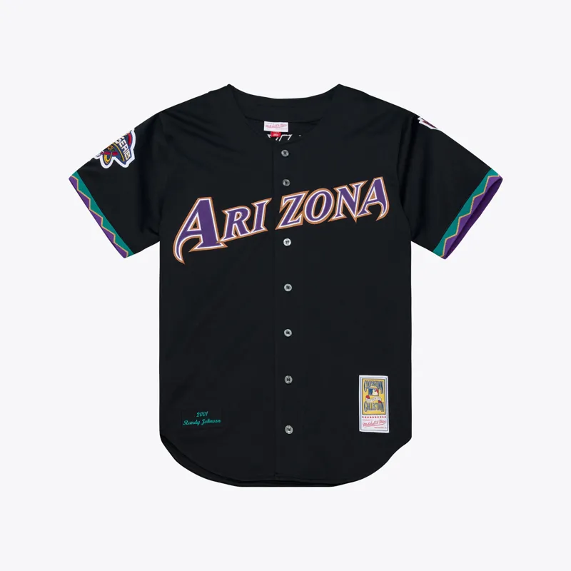 Arizona Diamondbacks Jersey Randy Johnson Black 2001 | Size: Up to 5XL | Style: Mens Womens Youth