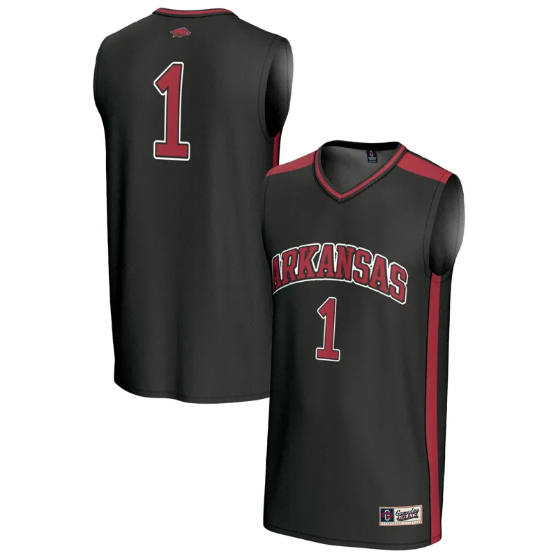Arkansas Razorbacks Jersey Gameday Greats #1 Black | Size: Up to 5XL | Style: Mens Womens Youth - Image 3
