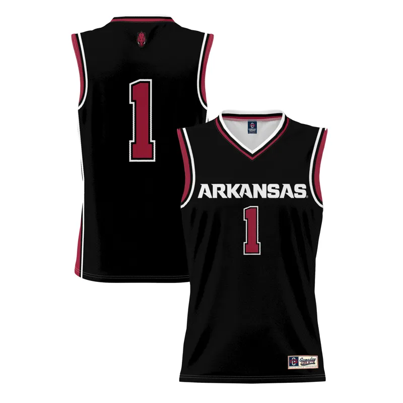 Arkansas Razorbacks Jersey Gameday Greats #1 Black | Size: Up to 5XL | Style: Mens Womens Youth - Image 5