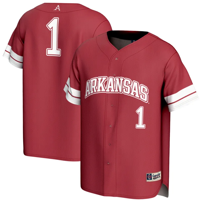 Arkansas Razorbacks Jersey Gameday Greats #1 Cardinal Collegiate | Size: Up to 5XL | Style: Mens Womens Youth - Image 3
