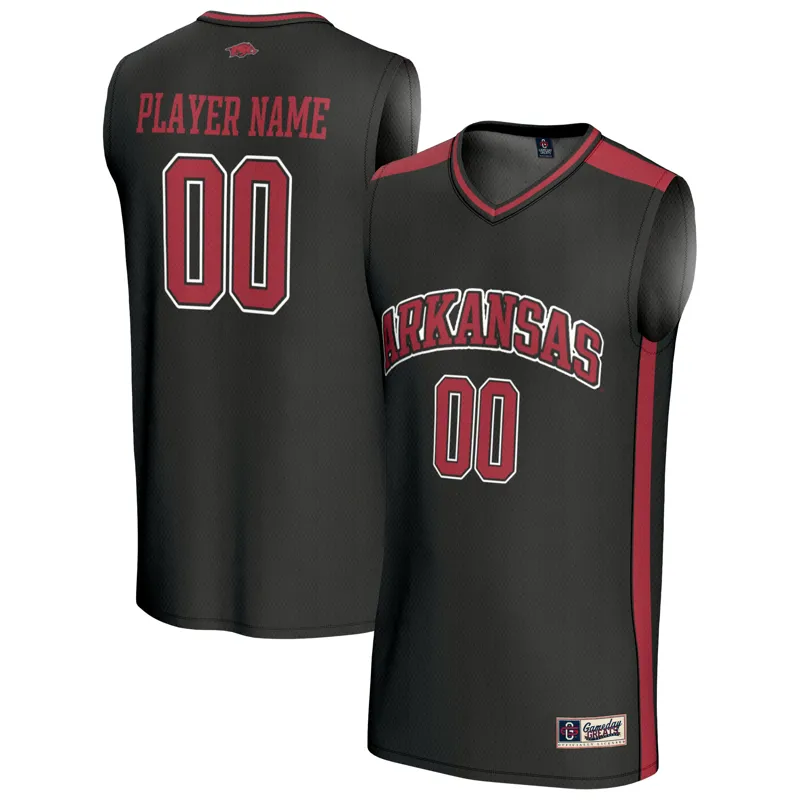 Arkansas Razorbacks Jersey Gameday Greats Black Collegiate Basketball Pick A Player Jersey | Size: Up to 5XL | Style: Mens Womens Youth