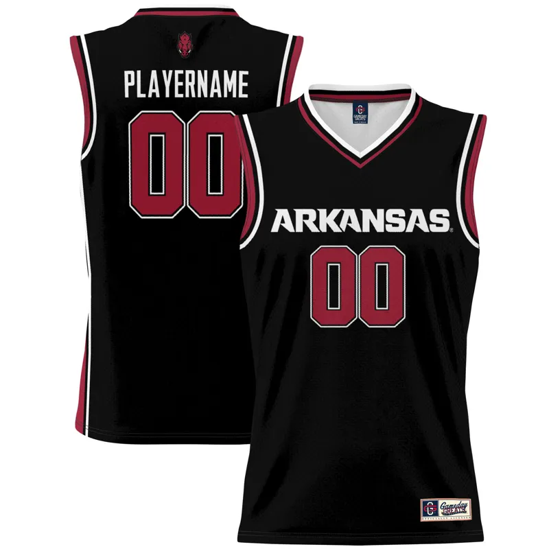 Arkansas Razorbacks Jersey Gameday Greats Black Collegiate Basketball Pick A Player Jersey | Size: Up to 5XL | Style: Mens Womens Youth - Image 3