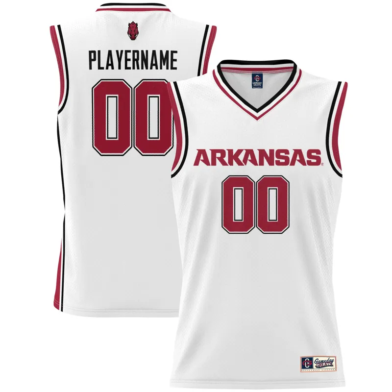 Arkansas Razorbacks Jersey Gameday Greats White Pick A Player | Size: Up to 5XL | Style: Mens Womens Youth - Image 5