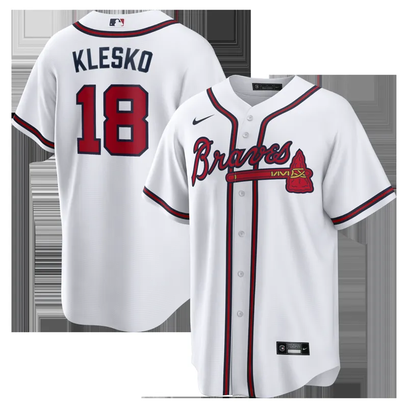 Atlanta Braves Jersey Ronald Acuna White Home Player Jersey - Image 2