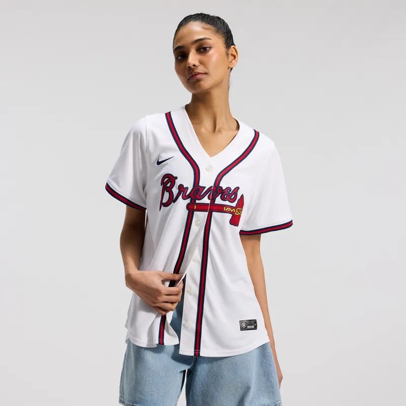 Atlanta Braves Jersey White Home Jersey - Image 4
