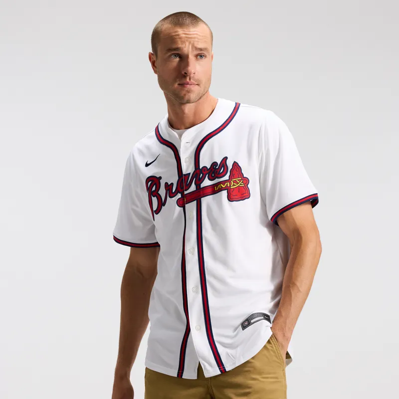 Atlanta Braves Jersey White Home Jersey - Image 3