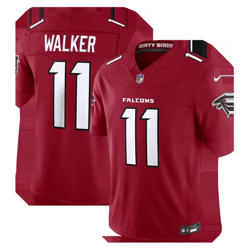 Atlanta Falcons Jersey Jalon Walker Red Vapor Fuse Stitched Jersey