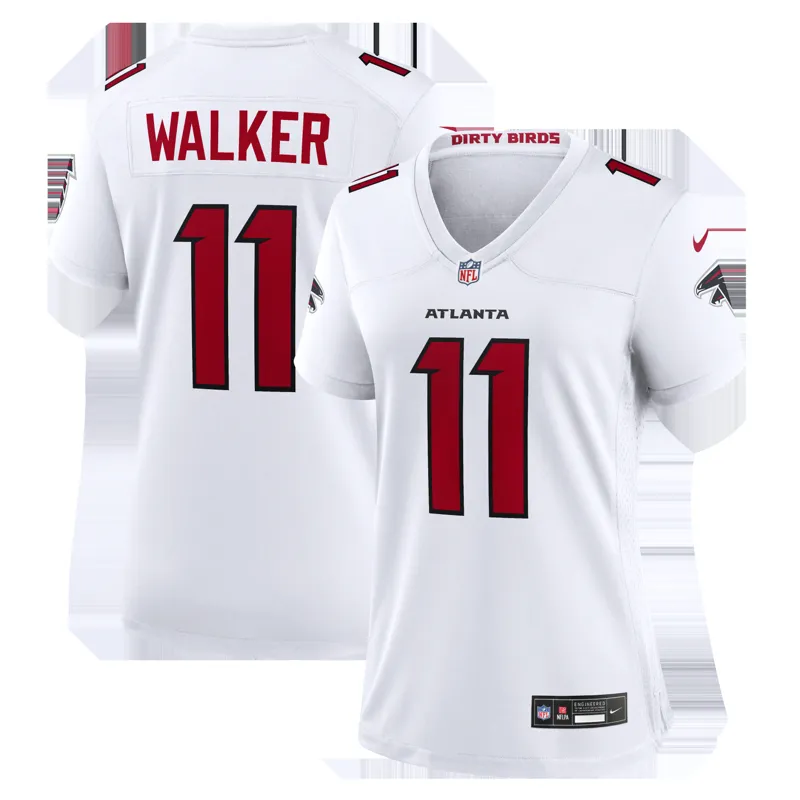 Atlanta Falcons Jersey Jalon Walker White Game Jersey