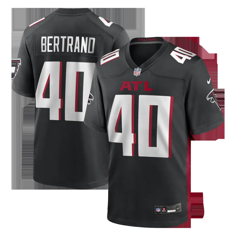Atlanta Falcons Jersey Jd Bertrand Black Team Game Jersey