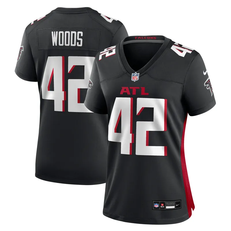 Atlanta Falcons Jersey Josh Andrews Black Game Player Jersey - Image 3