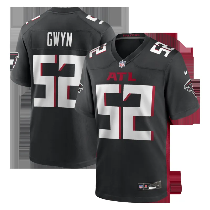 Atlanta Falcons Jersey Josh Andrews Black Game Player Jersey - Image 4