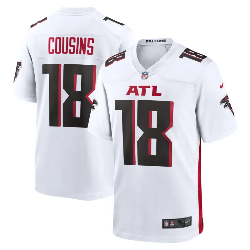 Atlanta Falcons Jersey Kirk Cousins White Game Player Jersey