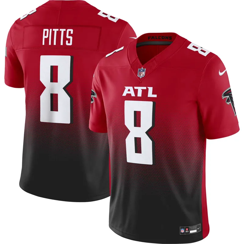 Atlanta Falcons Jersey Kyle Pitts Red Vapor Fuse Jersey