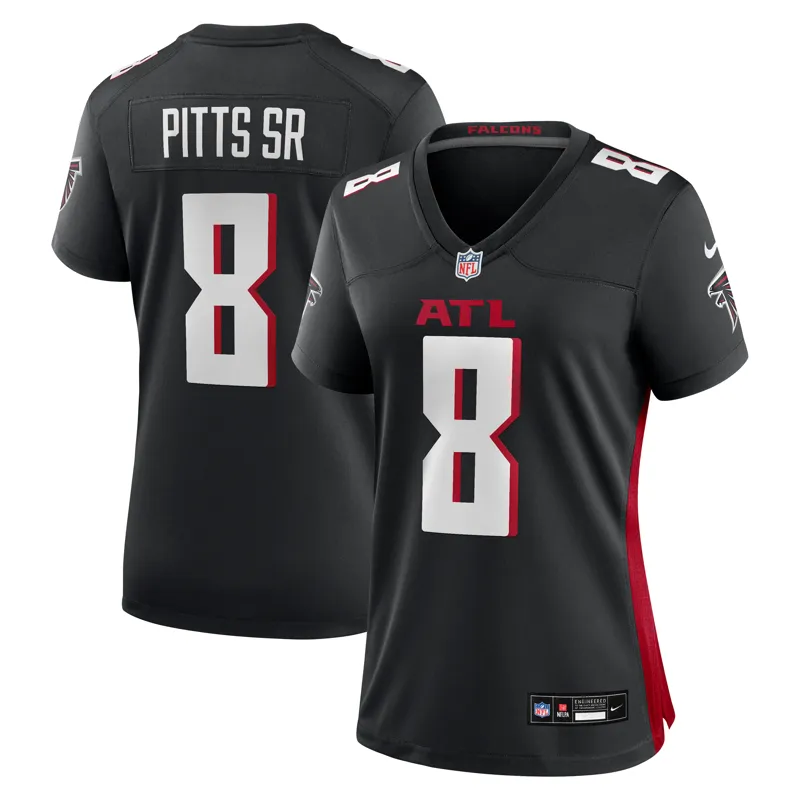 Atlanta Falcons Jersey Kyle Pitts Sr Black Game Jersey