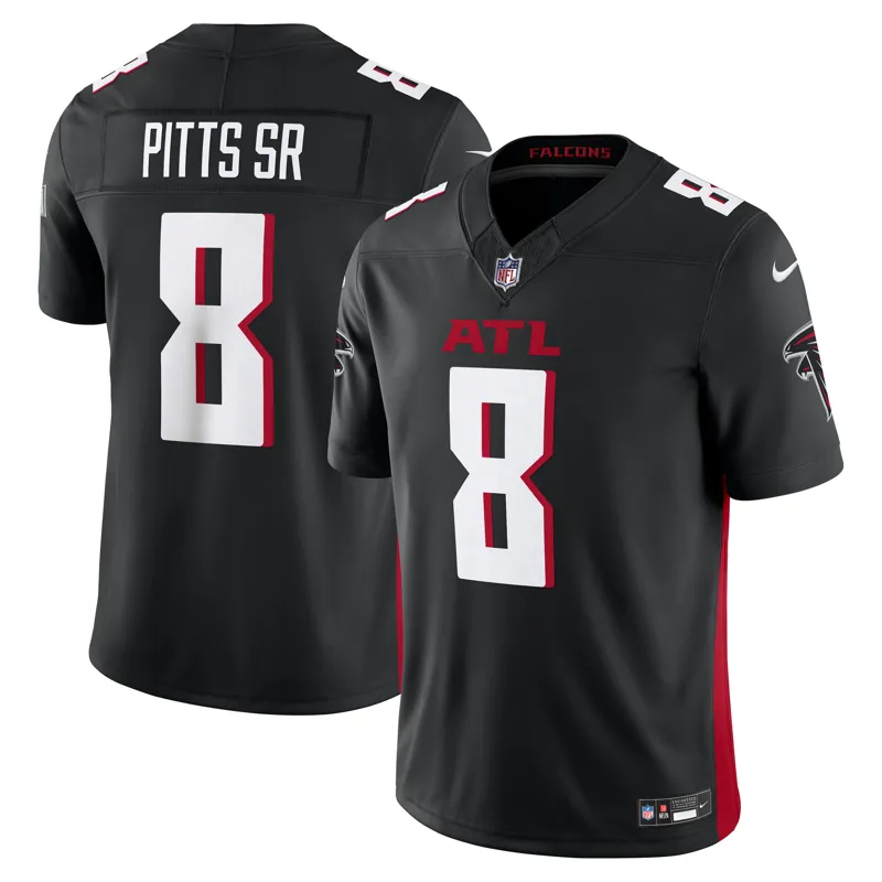 Atlanta Falcons Jersey Kyle Pitts Sr Black Vapor Fuse Jersey