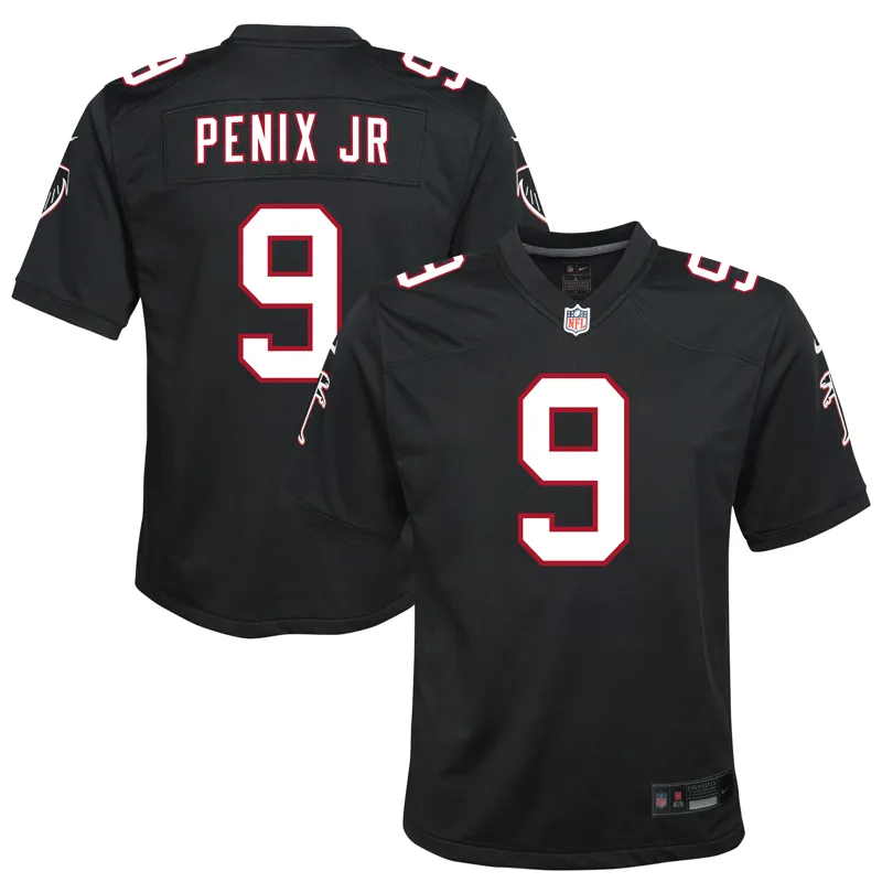 Atlanta Falcons Jersey Michael Penix Jr Black Alternate Game Jersey - Image 2