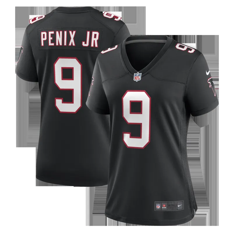 Atlanta Falcons Jersey Michael Penix Jr Black Alternate Game Jersey