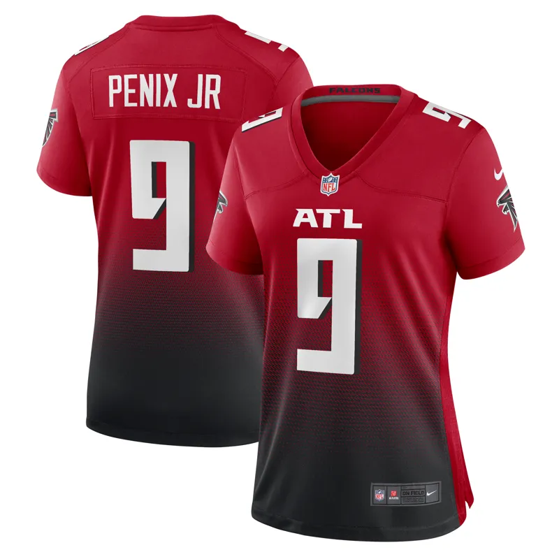 Atlanta Falcons Jersey Michael Penix Jr Red Alternate Game Jersey