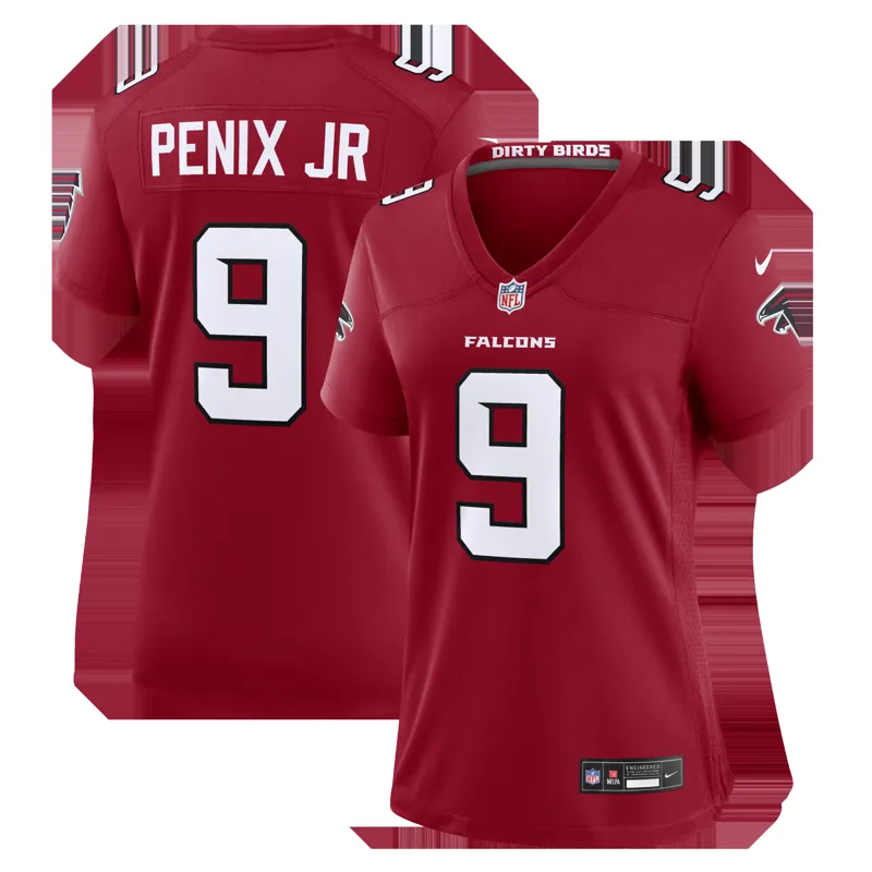 Atlanta Falcons Jersey Michael Penix Jr Red Alternate Game Jersey - Image 4
