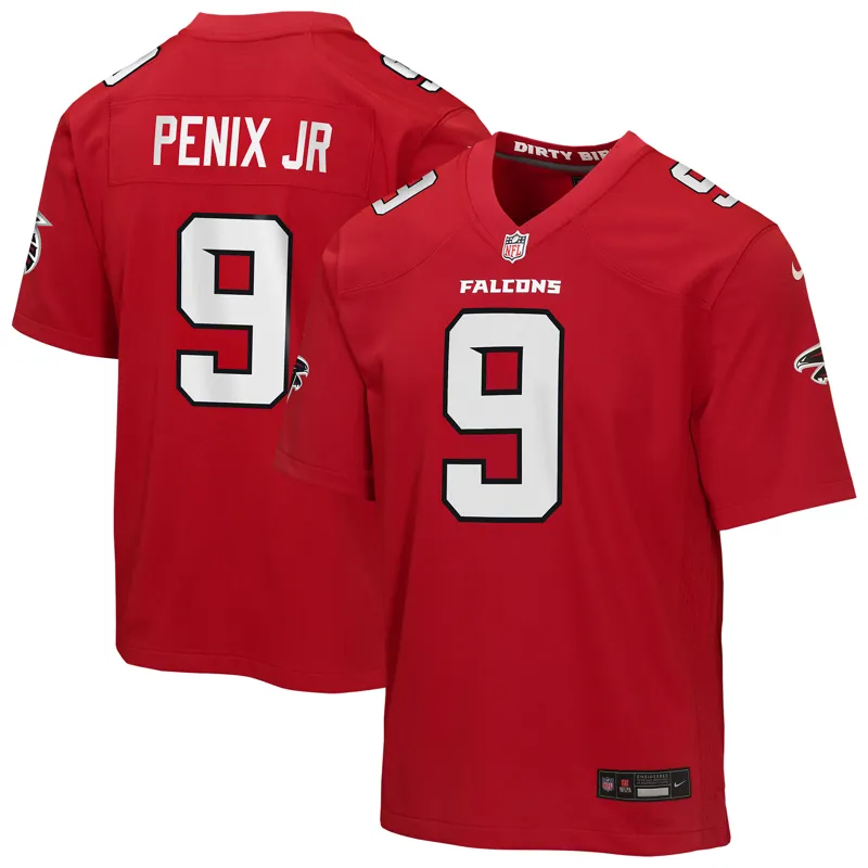 Atlanta Falcons Jersey Michael Penix Jr Red Alternate Game Jersey - Image 2