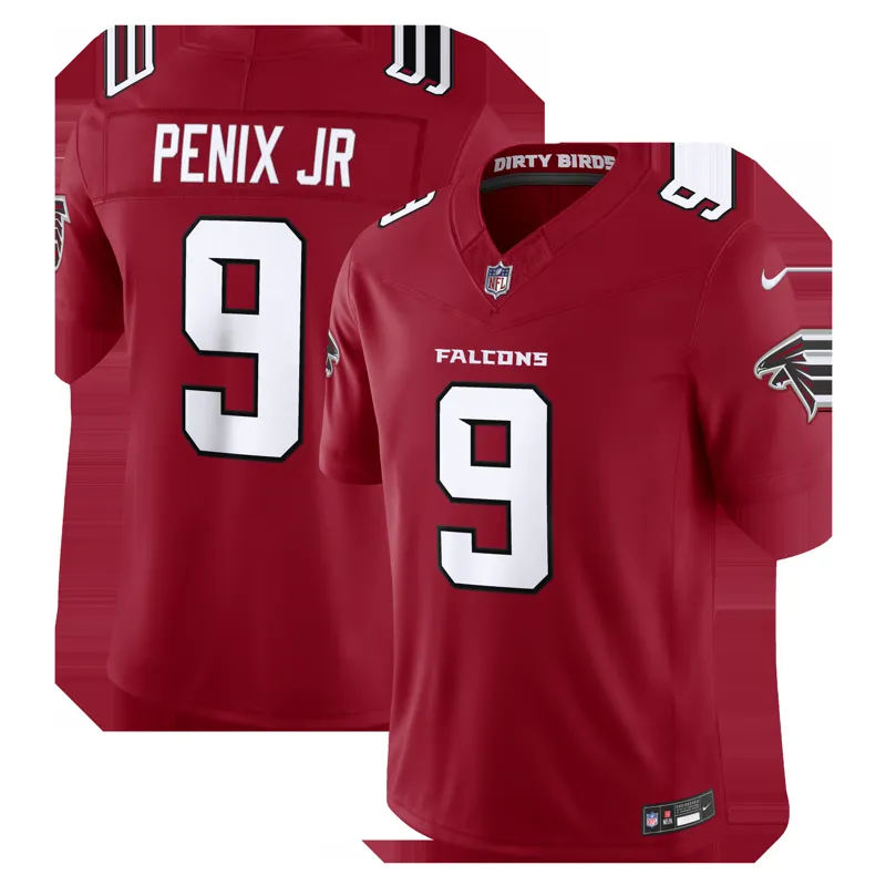 Atlanta Falcons Jersey Michael Penix Jr Red Game Jersey - Image 4