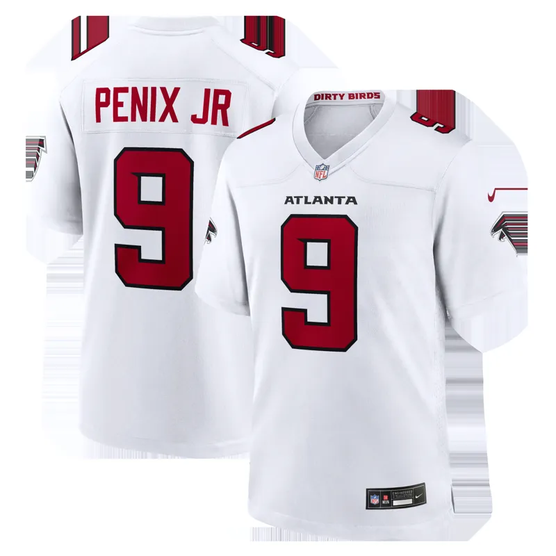 Atlanta Falcons Jersey Michael Penix Jr White Game Jersey