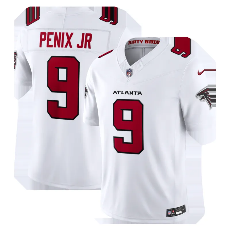 Atlanta Falcons Jersey Michael Penix Jr White Game Jersey - Image 4