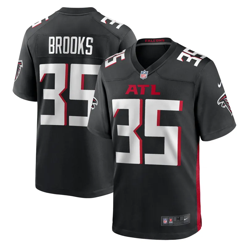 Atlanta Falcons Jersey Nathan Carter Black Team Game Jersey - Image 2
