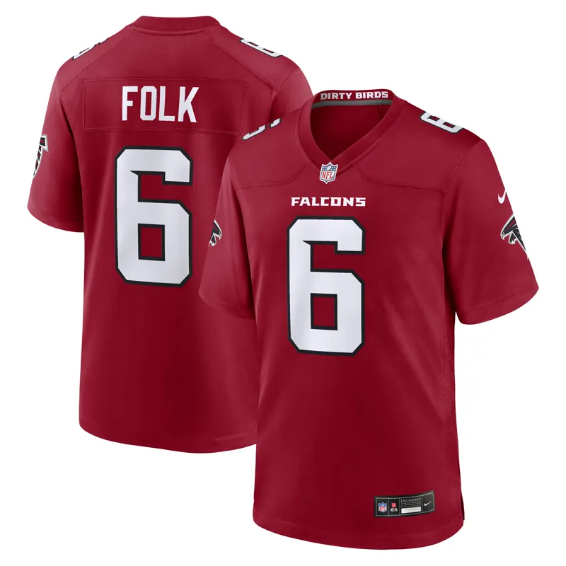 Atlanta Falcons Jersey Nathan Carter Black Team Game Jersey - Image 5