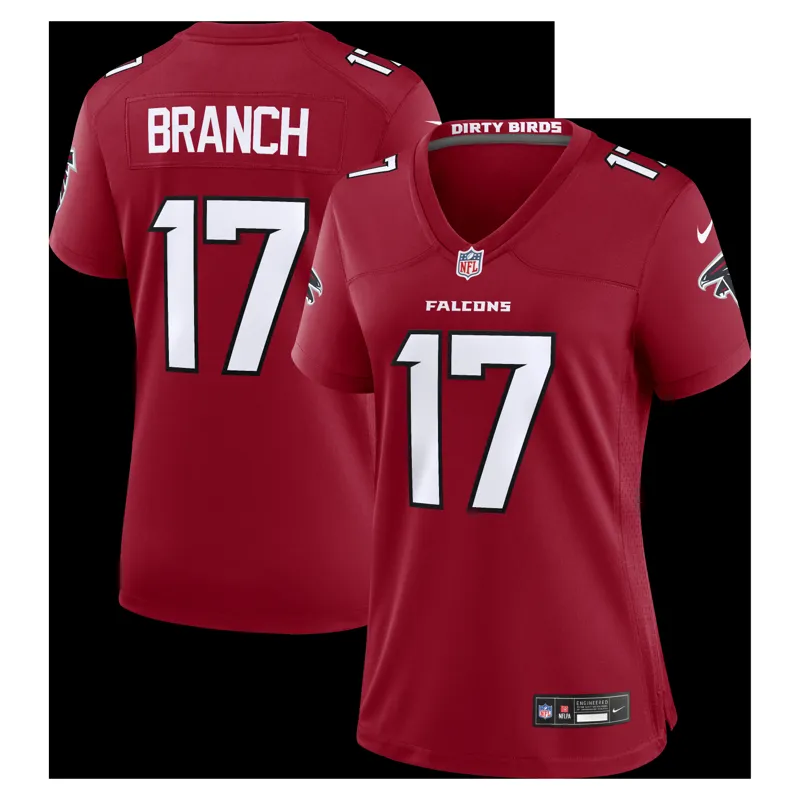 Atlanta Falcons Jersey Zachariah Branch Red Team Game Jersey