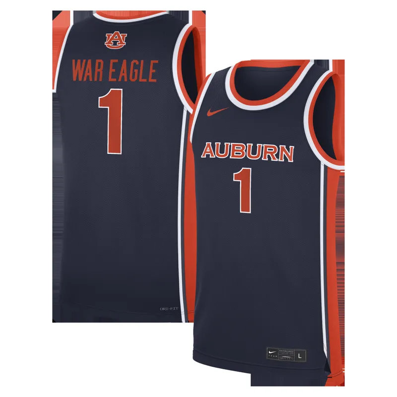 Auburn Tigers Jersey Garb #1 Navy Jersey - Image 2