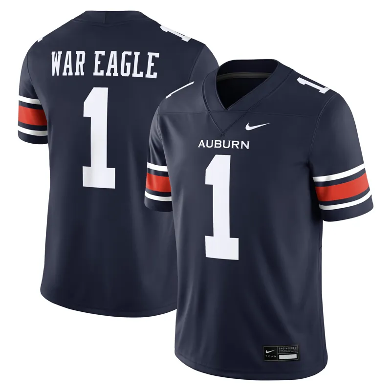 Auburn Tigers Jersey Navy Home Custom Game Jersey - Image 3