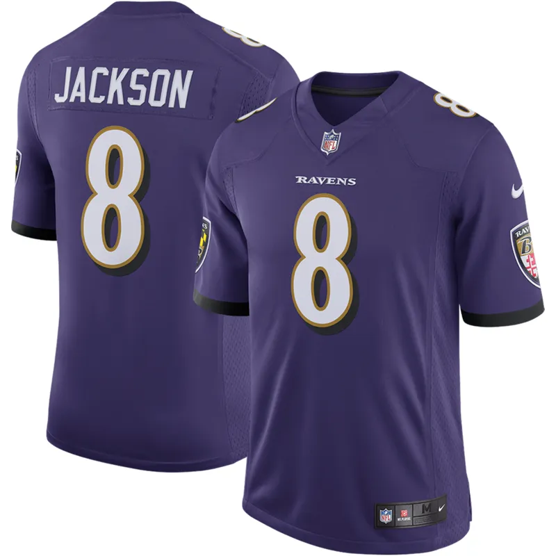 Baltimore Ravens Jersey Lamar Jackson Purple Game Jersey - Image 2