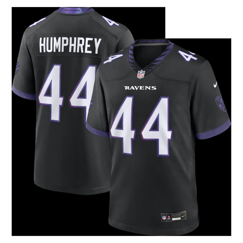 Baltimore Ravens Jersey Marlon Humphrey Black Alternate Game Jersey