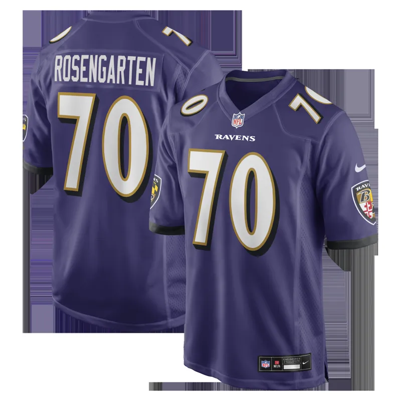 Baltimore Ravens Jersey Ray Lewis Purple Team Retired Player Game Jersey - Image 3