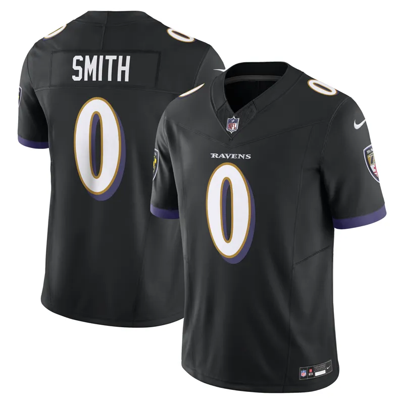 Baltimore Ravens Jersey Roquan Smith Black Alternate Game Jersey - Image 5