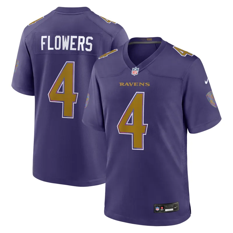 Baltimore Ravens Jersey Zay Flowers Black Alternate Vapor Fuse Jersey - Image 3