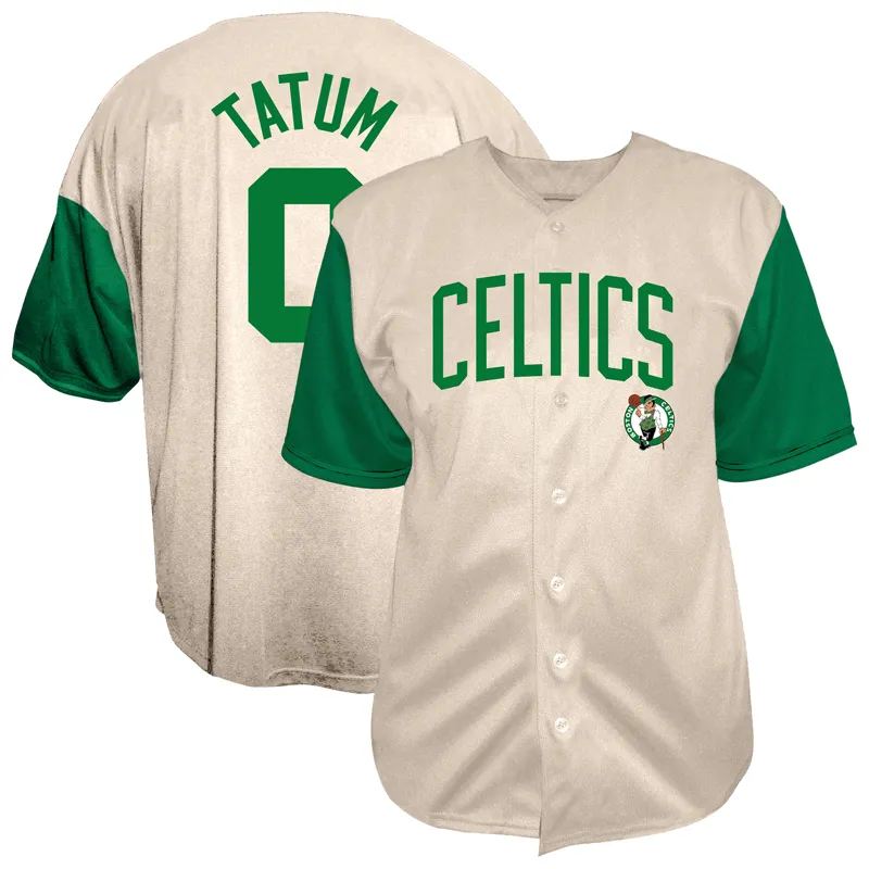 Boston Celtics Jersey Jayson Tatum Cream Jersey