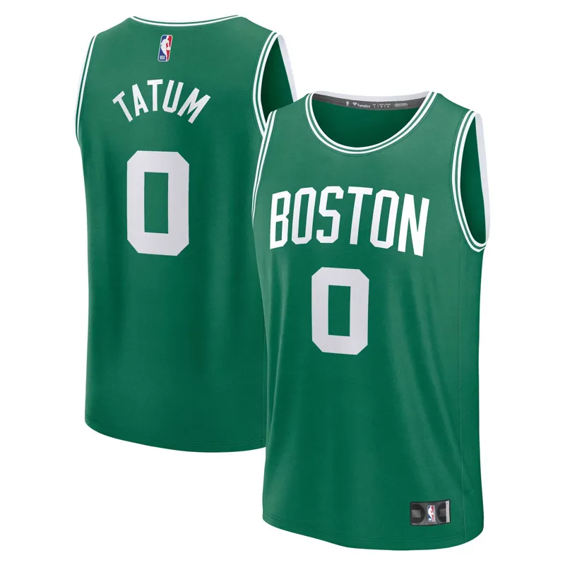 Boston Celtics Jersey Jayson Tatum Kelly Green Fast Break Player Icon Jersey