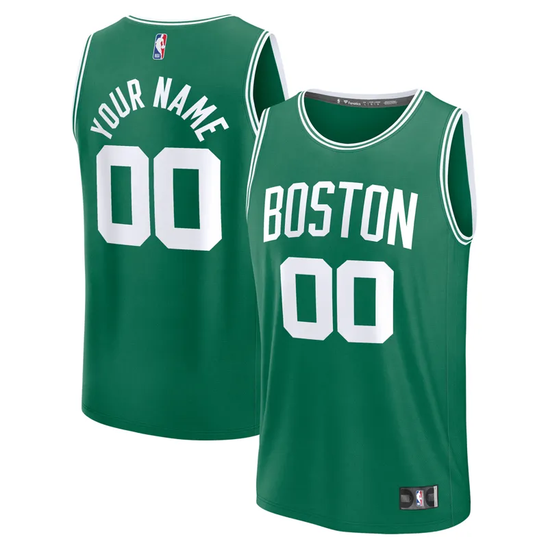 Boston Celtics Jersey Kelly Green Fast Break Custom Icon Jersey