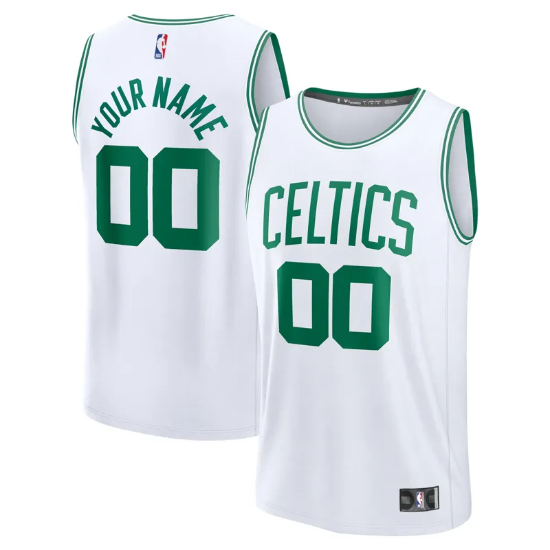Boston Celtics Jersey White Custom Association Jersey - Image 2