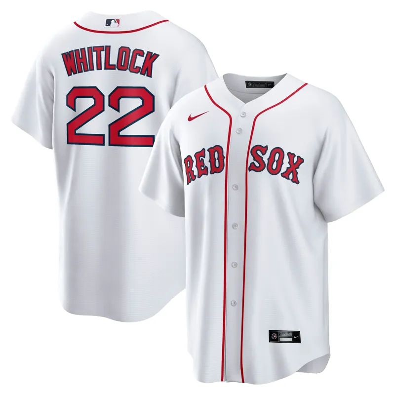 Boston Red Sox Jersey Garrett Crochet White Home Jersey - Image 4